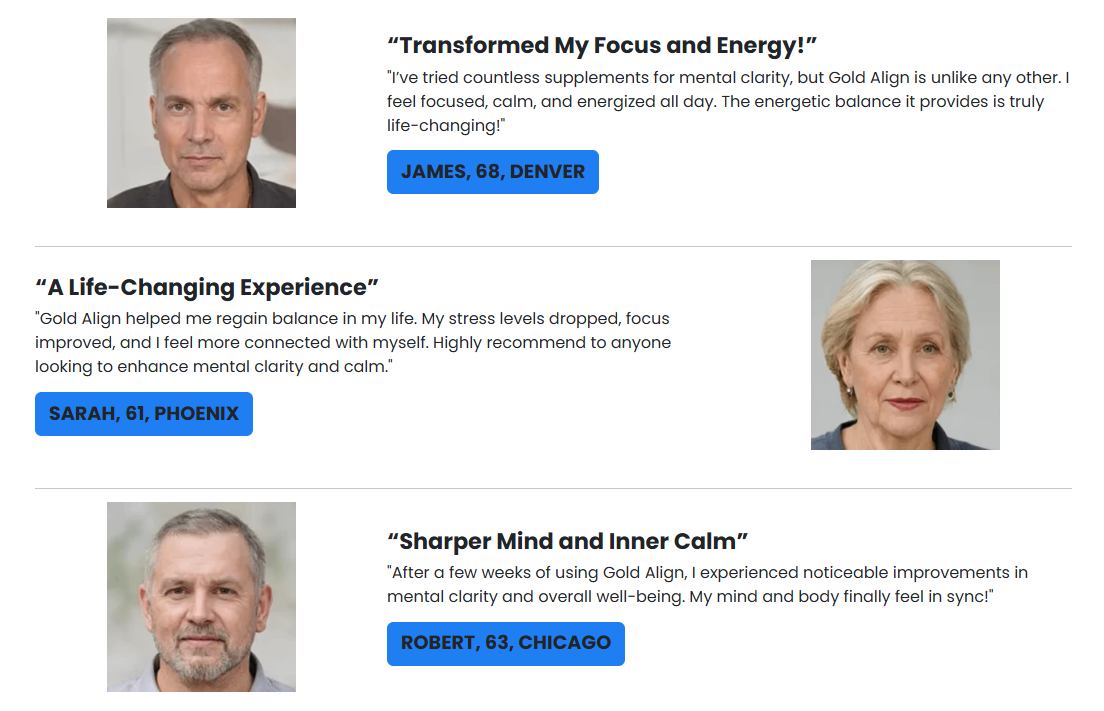 Gold Align Testimonials