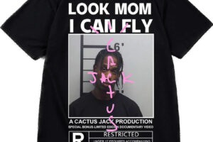 Black Cactus Jack Look Mom I Can Fly Shirt