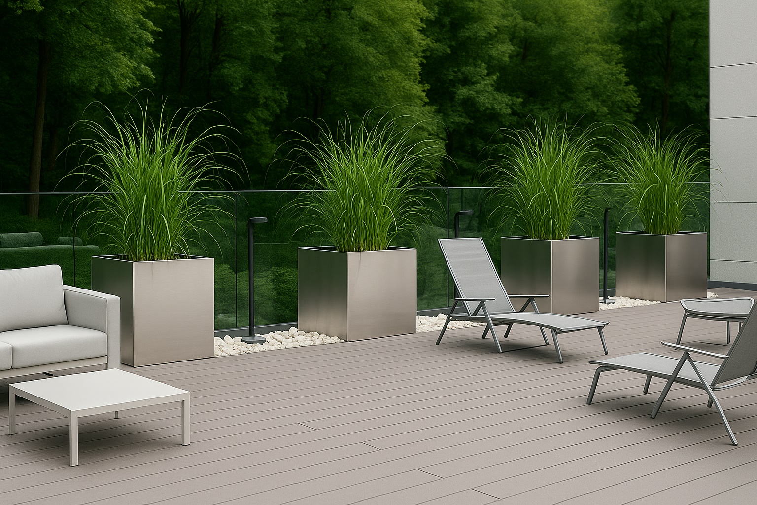 donice ze stali nierdzewnej