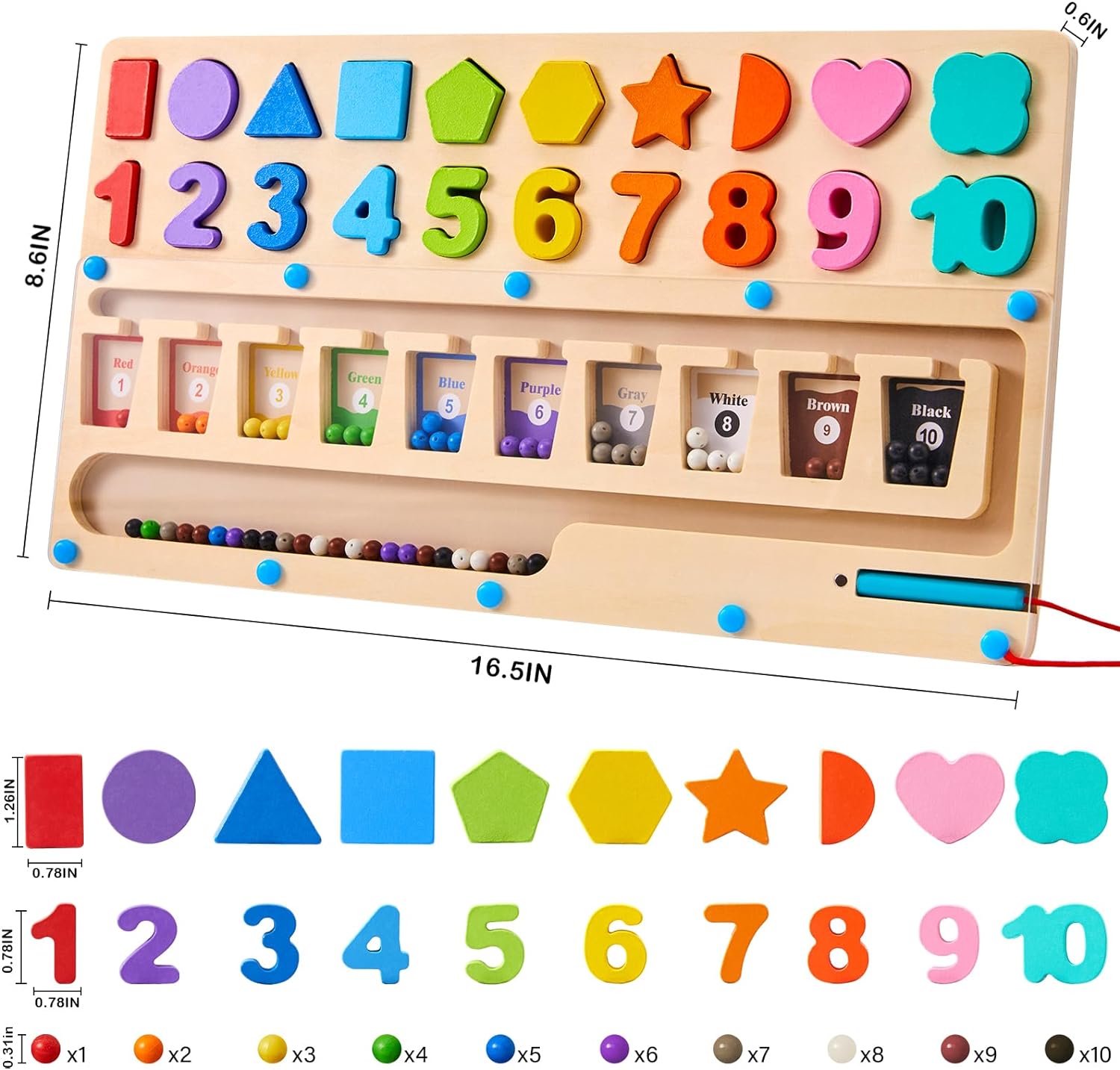 Wooden educational toys