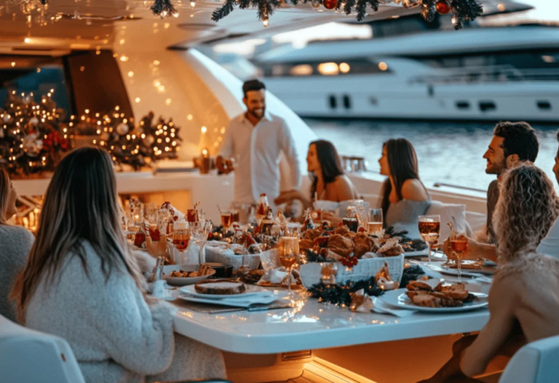 new year yacht celebration