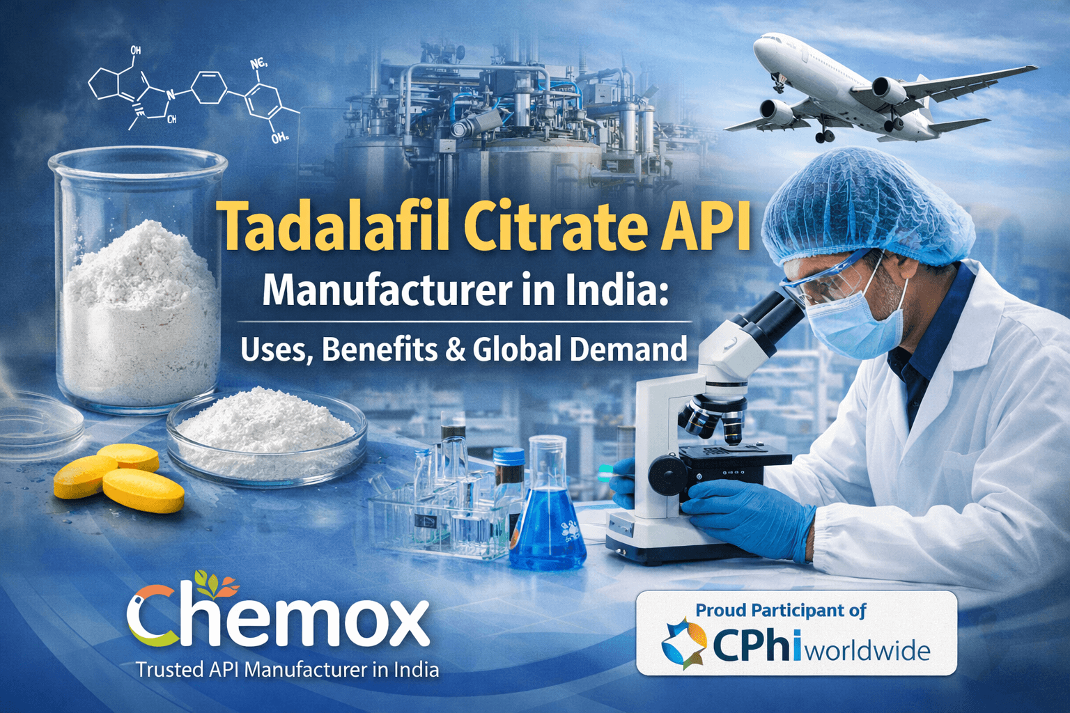 Tadalafil Citrate API Manufacturer in India Uses, Benefits & Global Demand