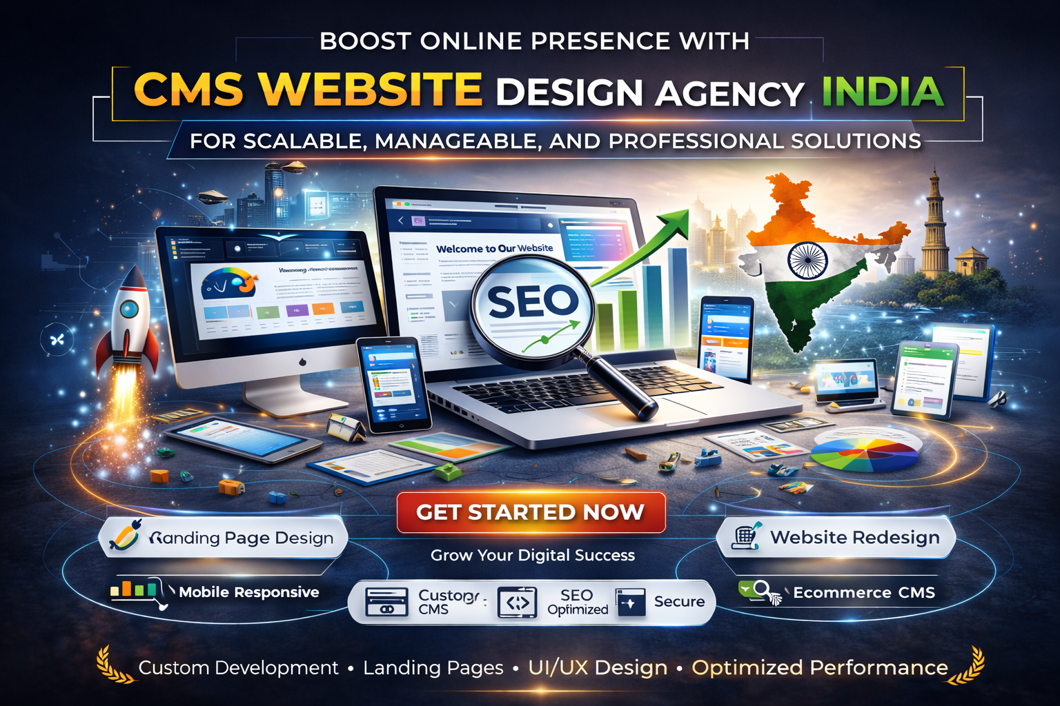 CMS Website Design Agency India